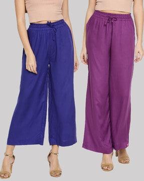 pack of 2 wide leg palazzos