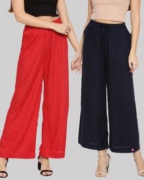 pack of 2 wide leg palazzos