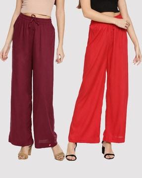 pack of 2 wide leg palazzos