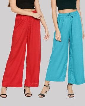 pack of 2 wide leg palazzos