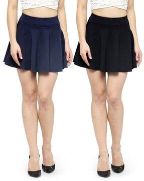 pack of 2 women flared skirts