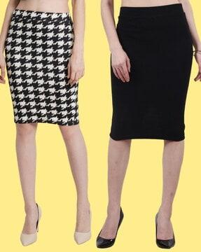 pack of 2 women pencil skirts