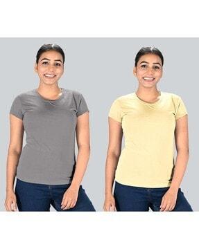 pack of 2 women regular fit t-shirt