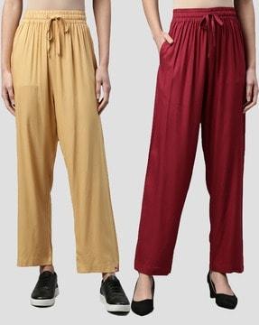 pack of 2 women slim fit palazzos