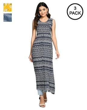 pack of 3 a-line dresses