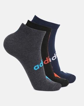 pack of 3 abstract ankle length socks