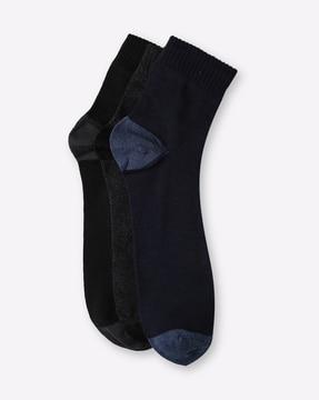 pack of 3 ankle-length assorted socks