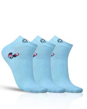 pack of 3 ankle-length socks