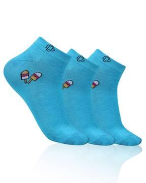 pack of 3 ankle-length socks