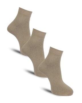 pack of 3 ankle-length socks