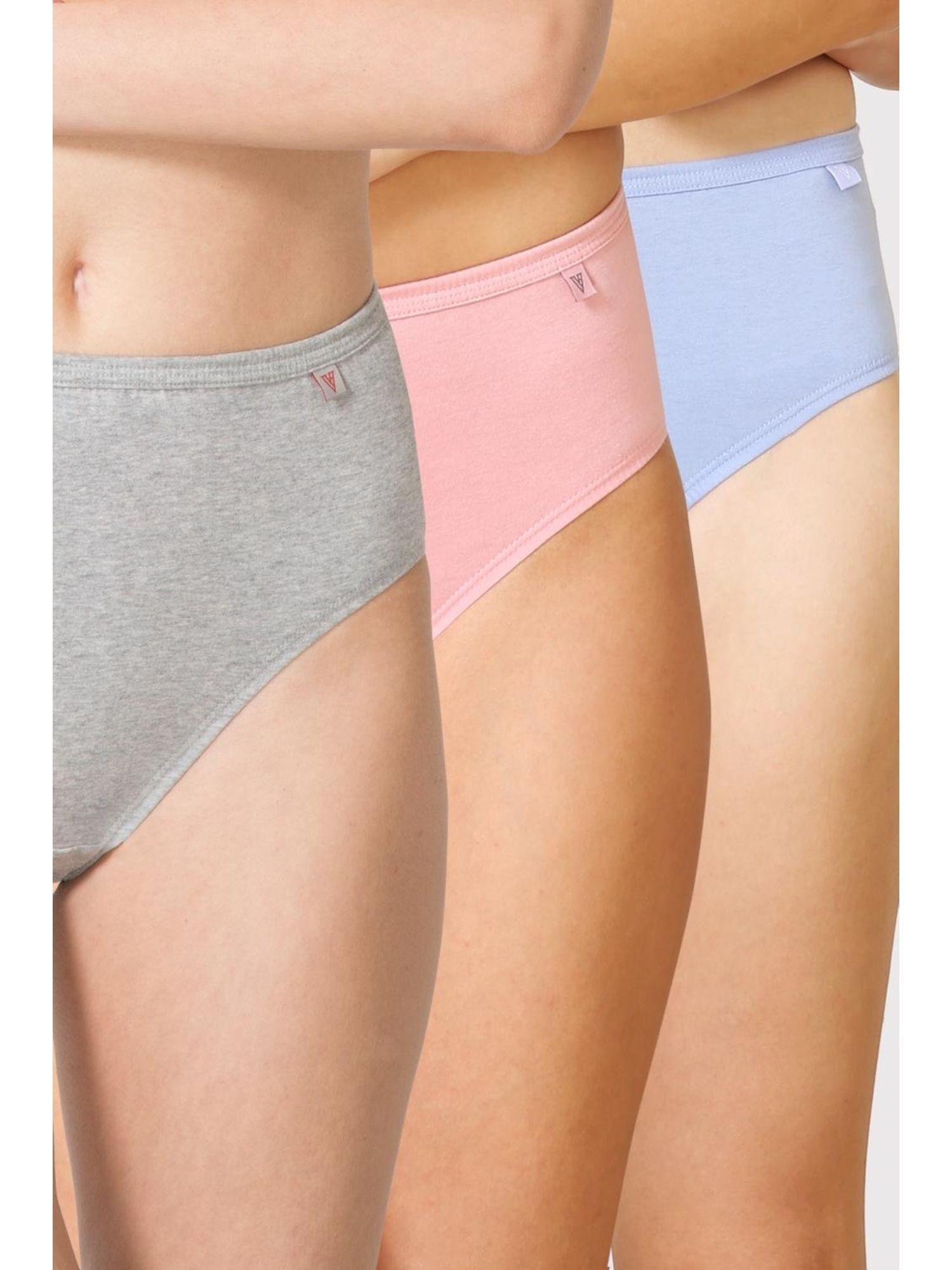 pack of 3 anti bacterial no marks hipster panty light