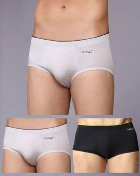 pack of 3 brand print regular briefs