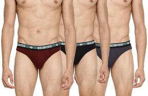pack of 3 briefs  with elasticated waist