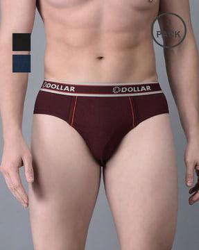 pack of 3 briefs with elasticated waist