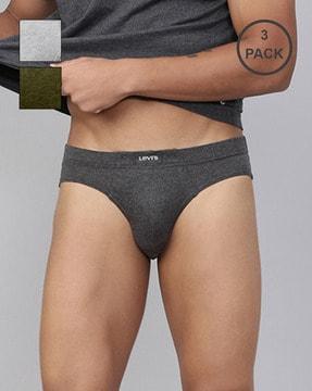 pack of 3 briefs with elasticated waistband