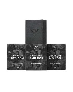 pack of 3 charcoal bath soaps