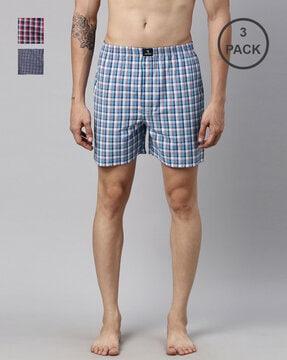 pack of 3 checked boxers