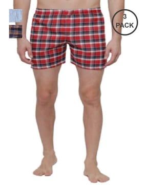 pack of 3 checked boxers