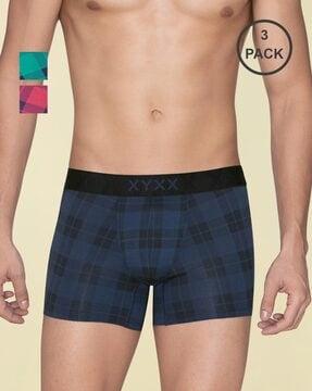 pack of 3 checked trunks