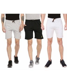 pack of 3 city shorts with drawstring waist
