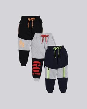 pack of 3 colour-blocked joggers