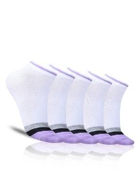 pack of 3 colourblock ankle-length socks