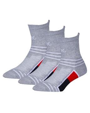 pack of 3 colourblock athletic socks