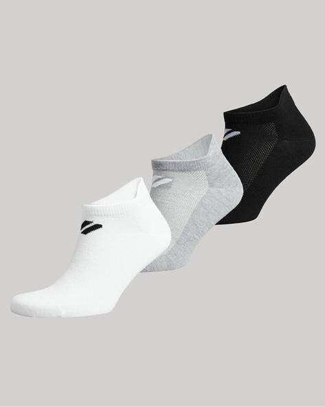 pack of 3 coolmax brand-knit ankle-length socks