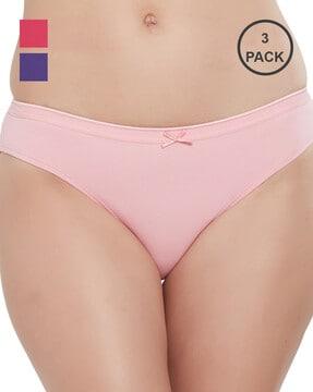 pack of 3 cotton spandex brief panties