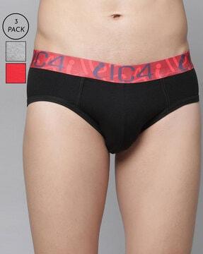 pack of 3 elasticated briefs