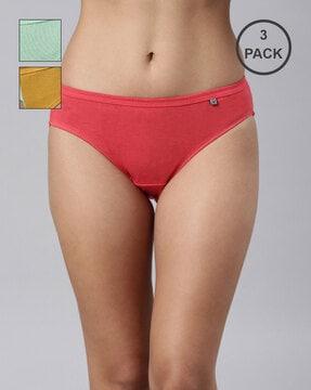 pack of 3 elasticated waist bikinis