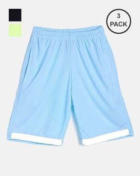 pack of 3 elasticated waistband shorts