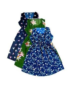 pack of 3 floral dress