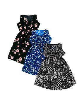 pack of 3 floral dress