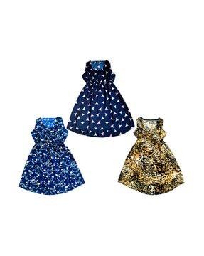 pack of 3 floral dress