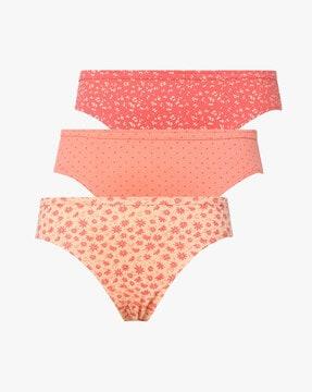 pack of 3 graphic print bikini briefs