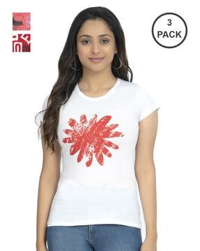 pack of 3 graphic print t-shirts