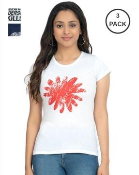 pack of 3 graphic print t-shirts