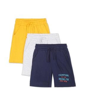 pack of 3 heathered bermudas shorts