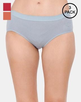 pack of 3 hipsters with elasticated waist