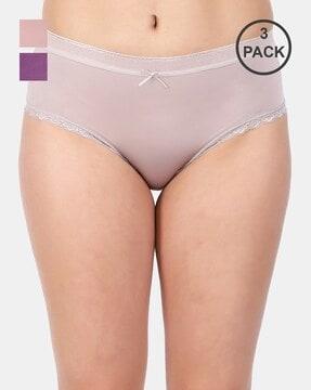 pack of 3 hipsters with elasticated waistband