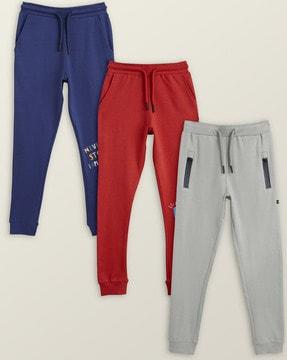 pack of 3 joggers with drawstring waist
