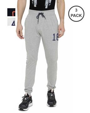 pack of 3 joggers with waistband drawstring