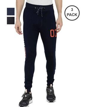 pack of 3 joggers with waistband drawstring