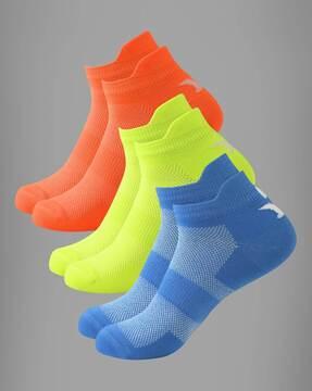 pack of 3 knitted ankle-length socks