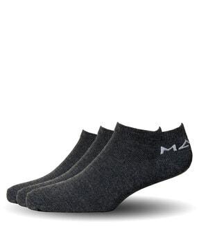 pack of 3 knitted no-show socks