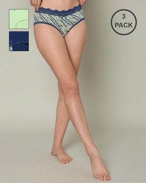 pack of 3 lace hipster panties