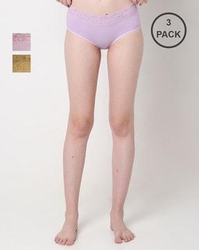 pack of 3 lace hipster panties