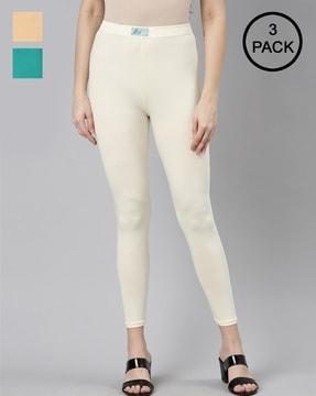 pack of 3 leggings with elasticated waist