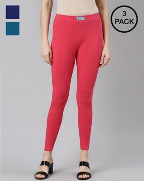 pack of 3 leggings with elasticated waist